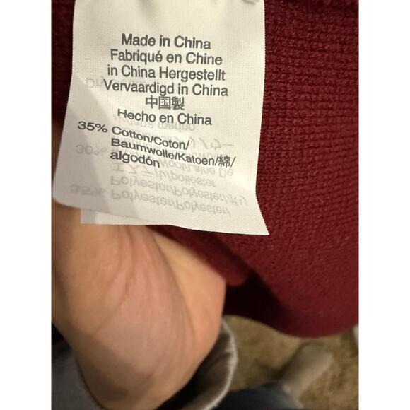 J. CREW 365 Cardigan Duster Womens XS Burgundy Open Front Longline Pockets Cozy - Picture 7 of 9